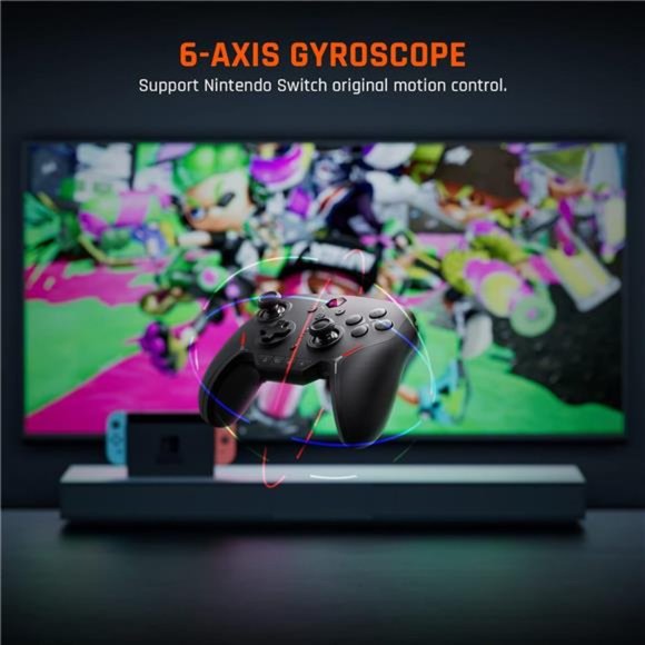 PC Gaming Controller, Wireless Controller with Turbo, Bluetooth Game Controller - Picture 3 of 6